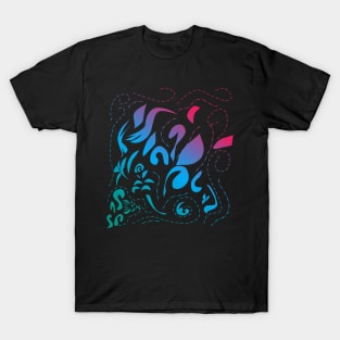  Fantasy flower vector T-Shirt